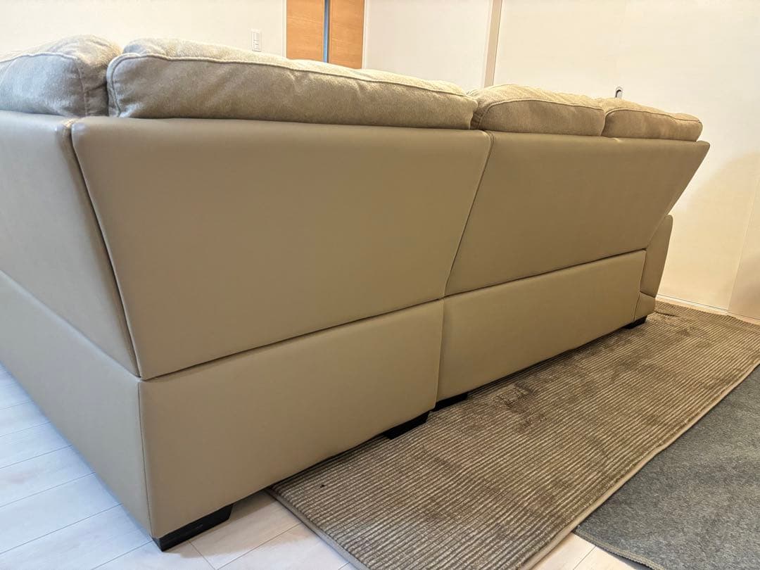 コーナー ソファ 4~5人掛け ベージュ ニトリ