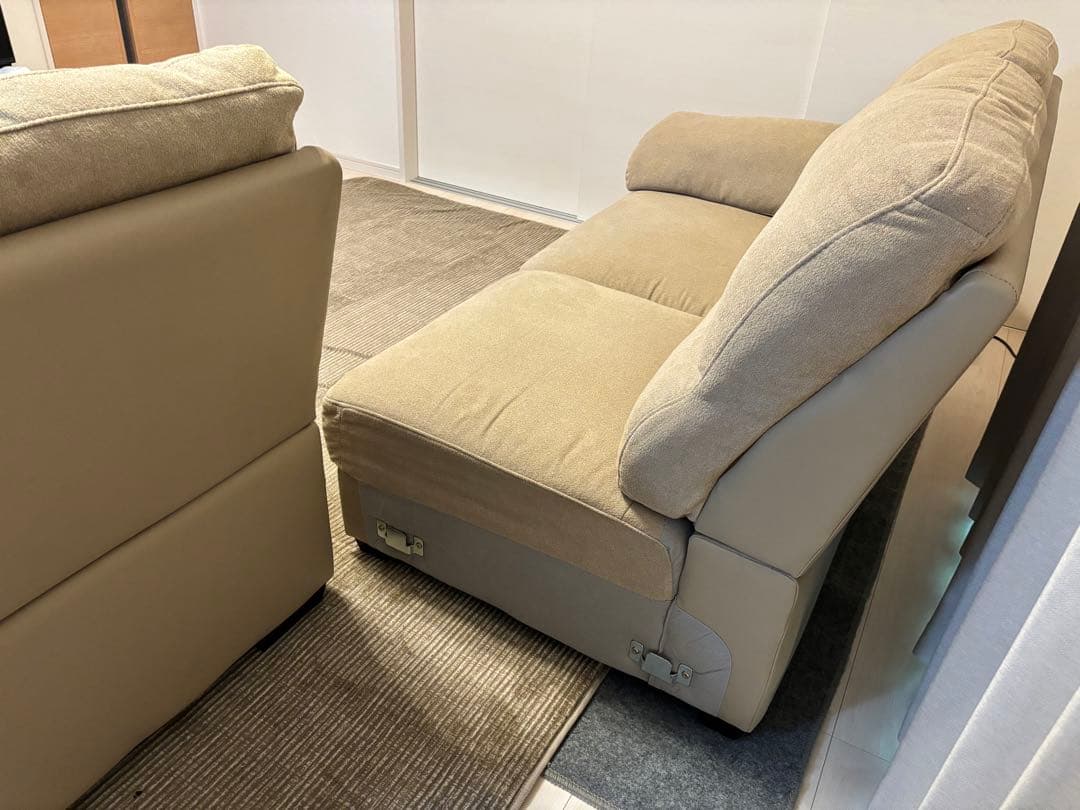 コーナー ソファ 4~5人掛け ベージュ ニトリ