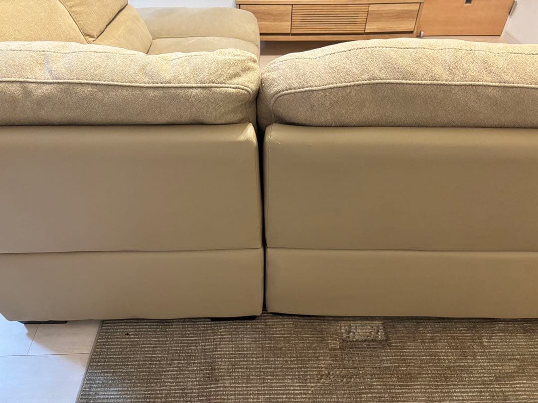 コーナー ソファ 4~5人掛け ベージュ ニトリ