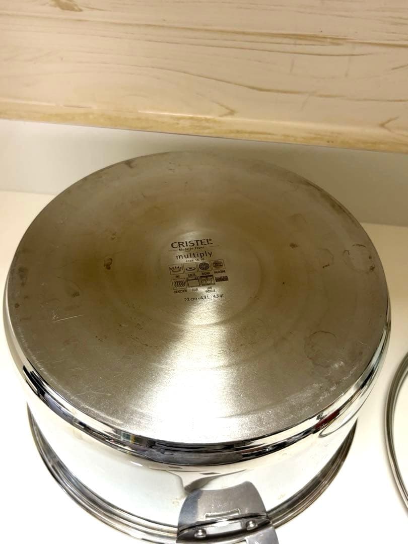 【レア】クリステル エムピーシリーズ （MP） 深鍋 22cm 美品