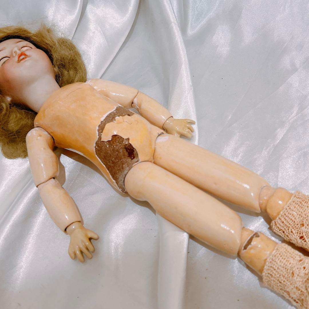 アンティークビスクドール DEPジュモー 36cm - メルカリ