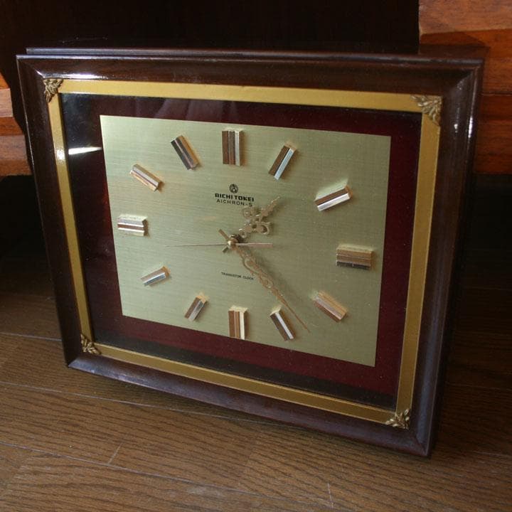 愛知時計 AICHRON-S レトロモダン 掛時計 電池式 昭和 - メルカリ