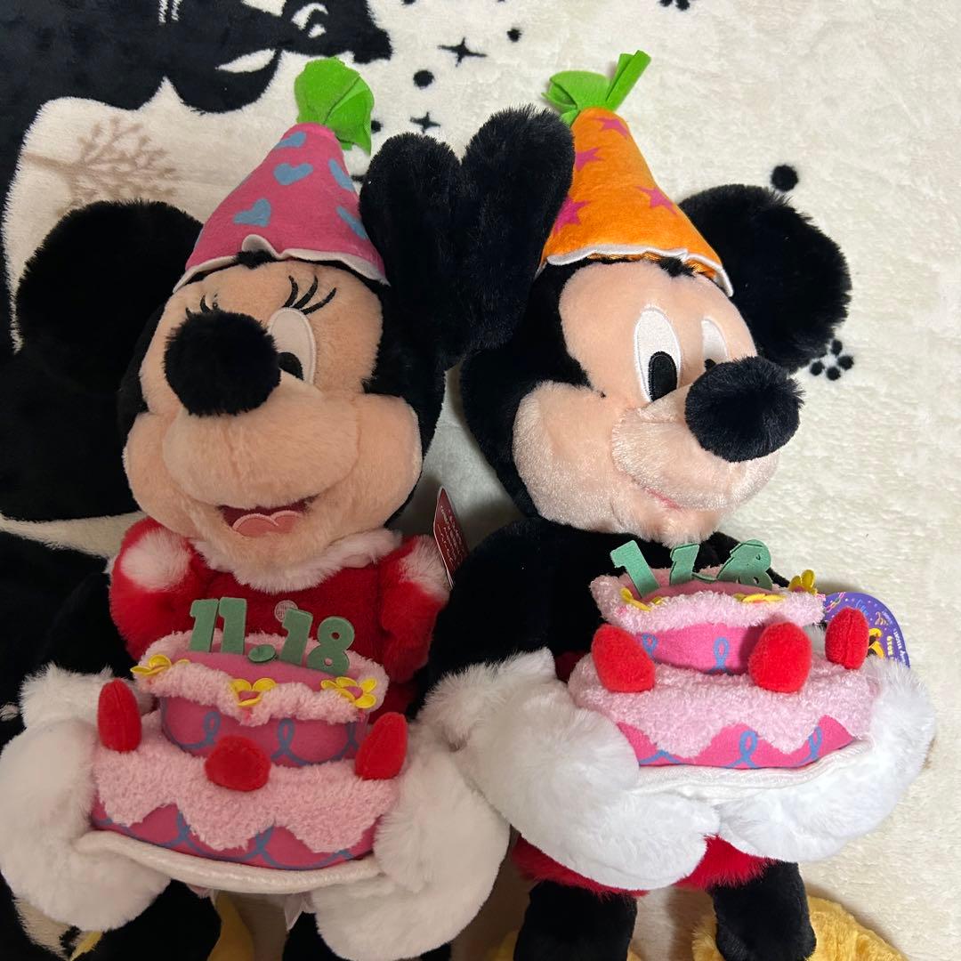 未使用タグ付き　ディズニーリゾート　ミッキーミニーバースデー2019 ぬいぐるみ