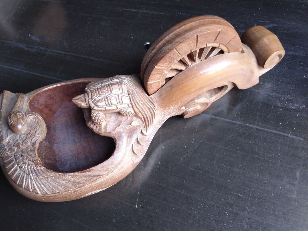 大工道具 墨壺 坪昭作 山桜