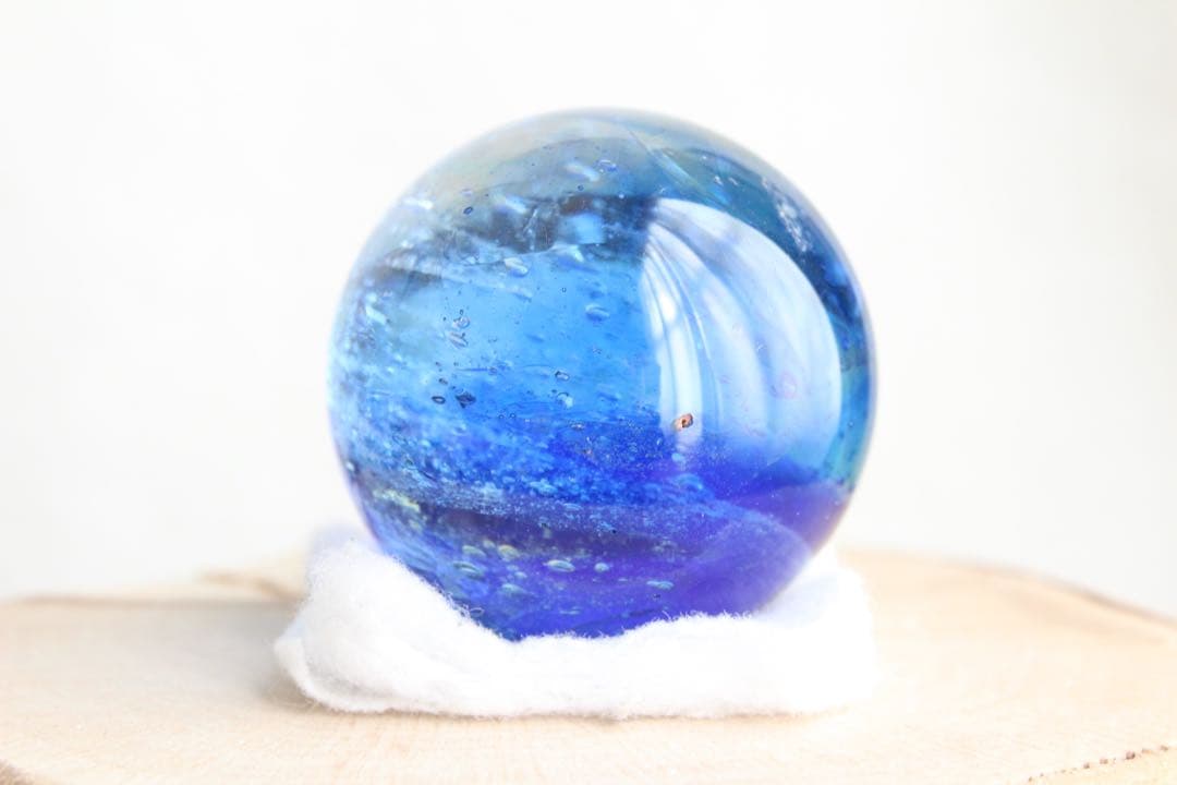 シエラネバダ産アンダラクリスタル　スフィア　マルチカラー（ブルー・イエロー）