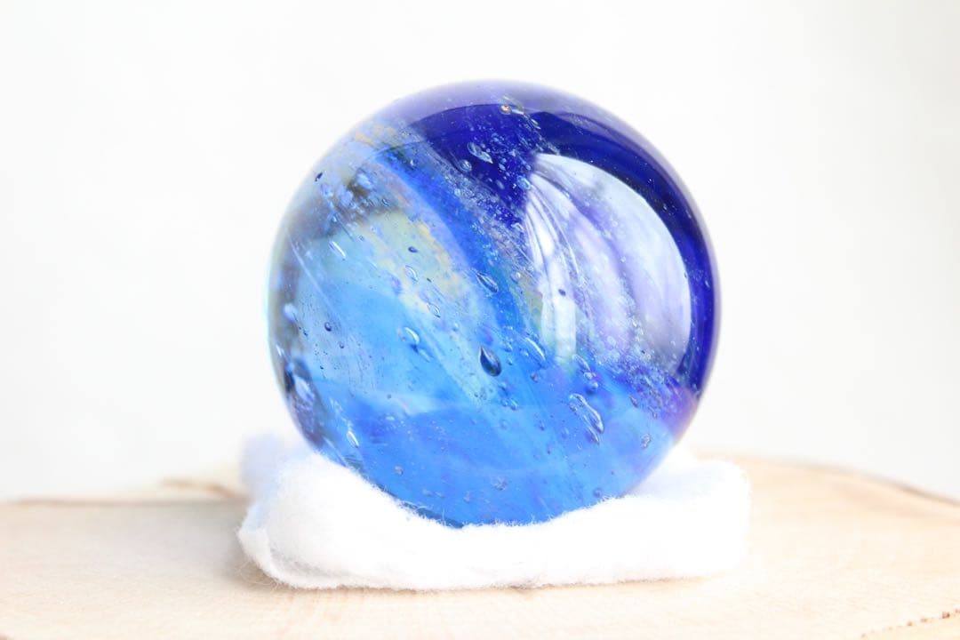 シエラネバダ産アンダラクリスタル　スフィア　マルチカラー（ブルー・イエロー）