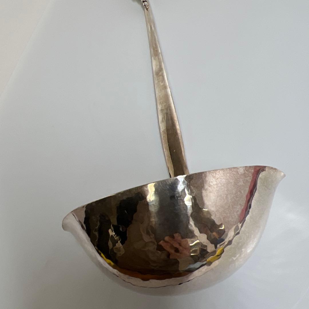 ジョージジェンセン激レアブロッサムsterling925 特大グレービーレードル