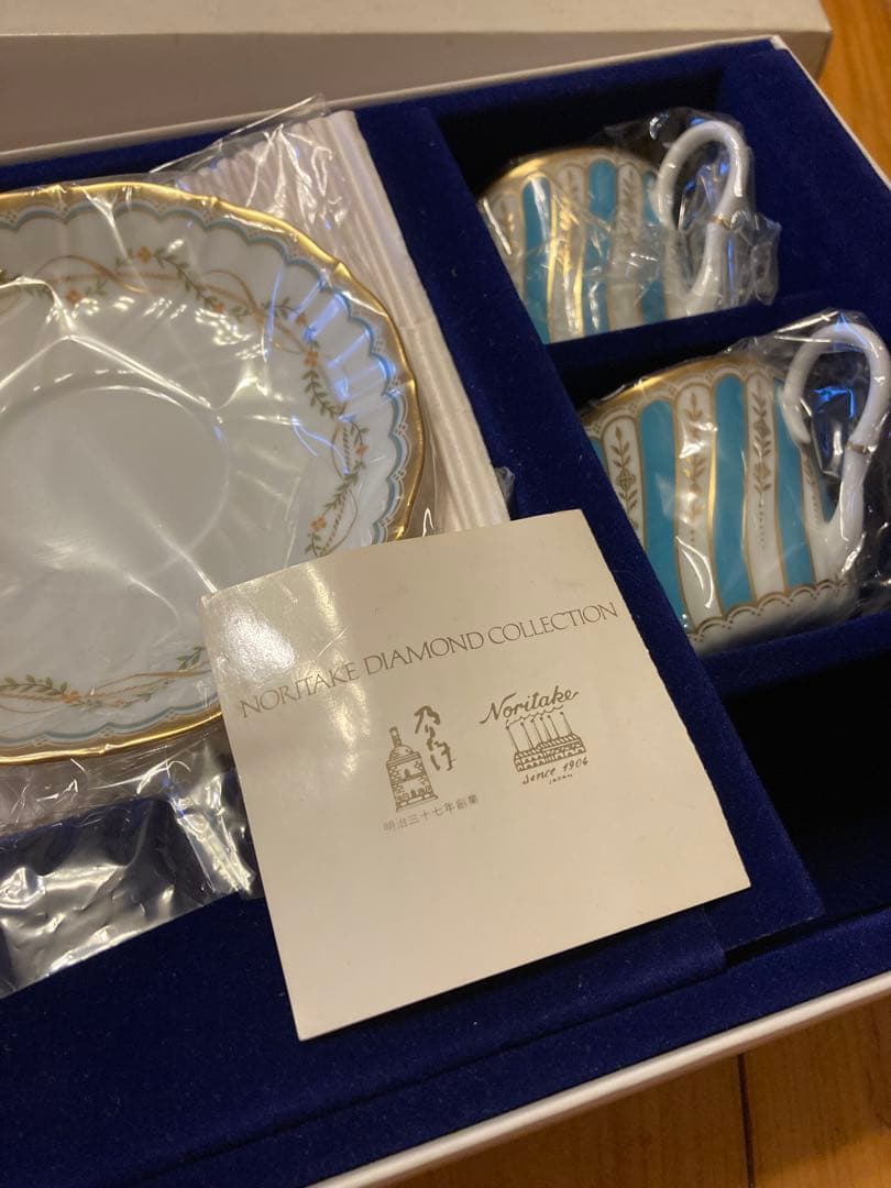 希少【未使用】Noritake ダイヤモンドコレクション カップ＆ソーサー5客