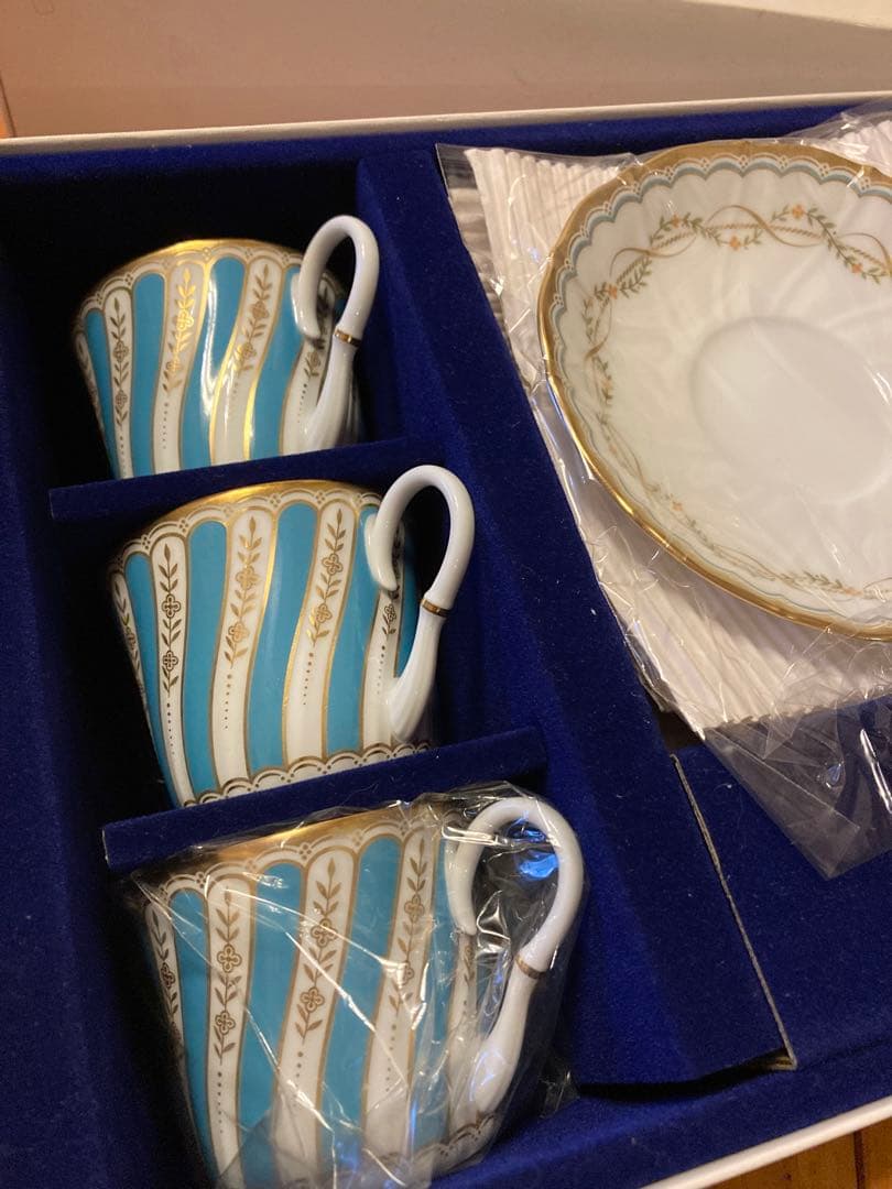 希少【未使用】Noritake ダイヤモンドコレクション カップ＆ソーサー5客
