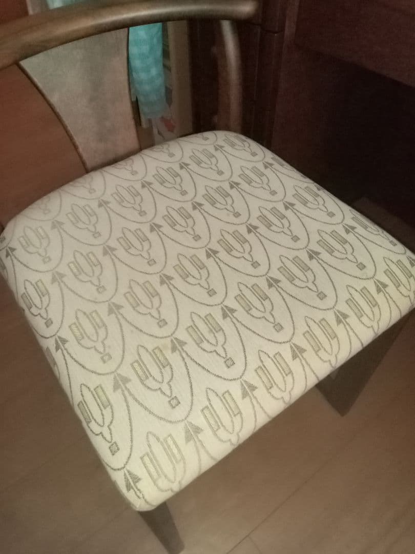 引取可★木製 高級ドレッサー 丸型大鏡　ブラウン