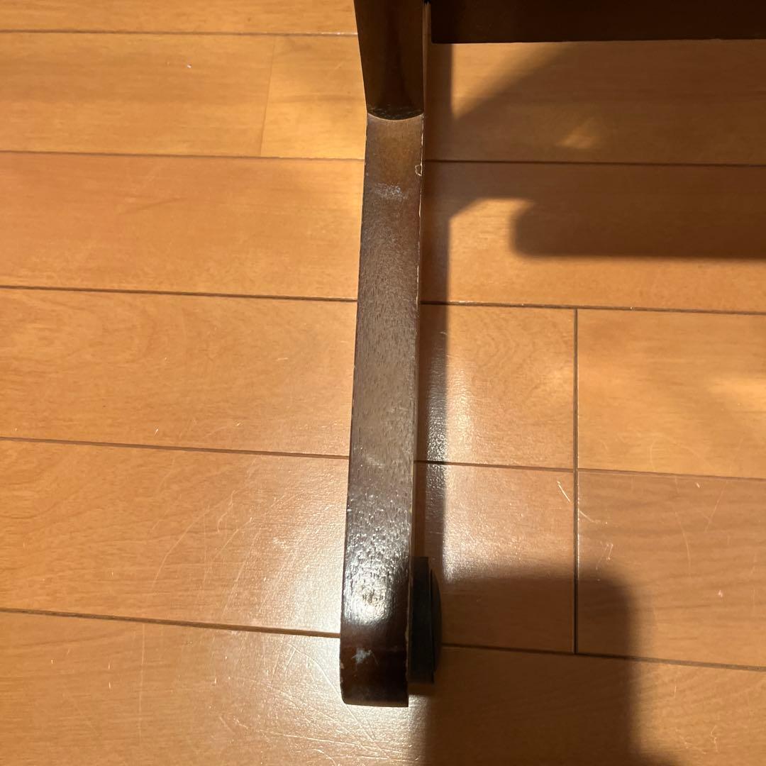 伸びた麺　木製フレームスタンドミラー　全身鏡