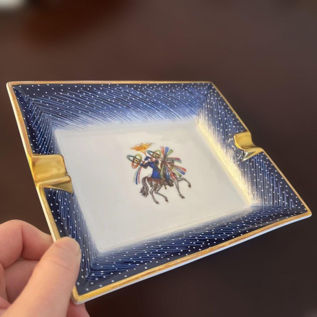 HERMÈS 陶磁器灰皿 1987年限定モデル 150周年