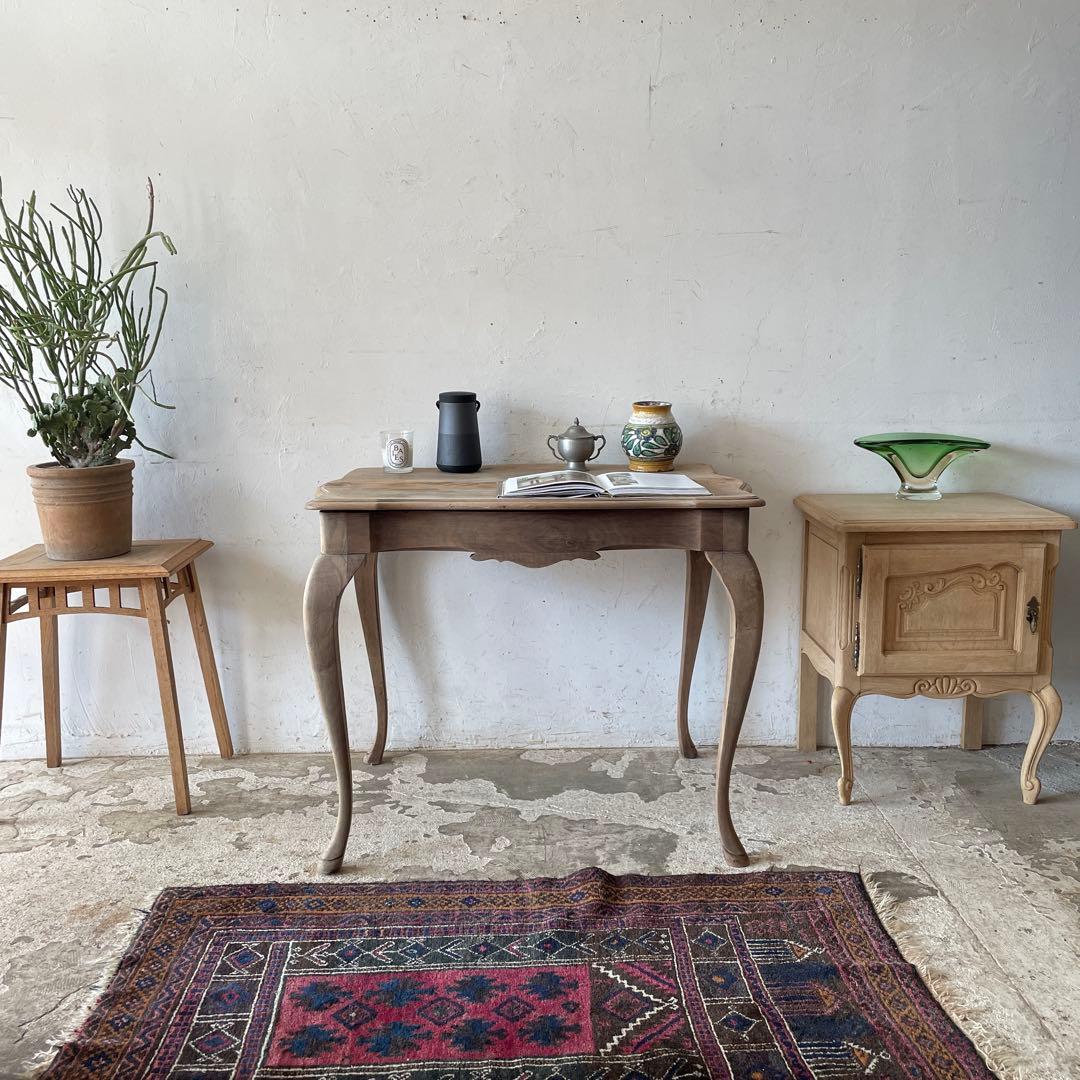 ヴィンテージ　サイドテーブル　デスク　飾り台 作業台　剥離