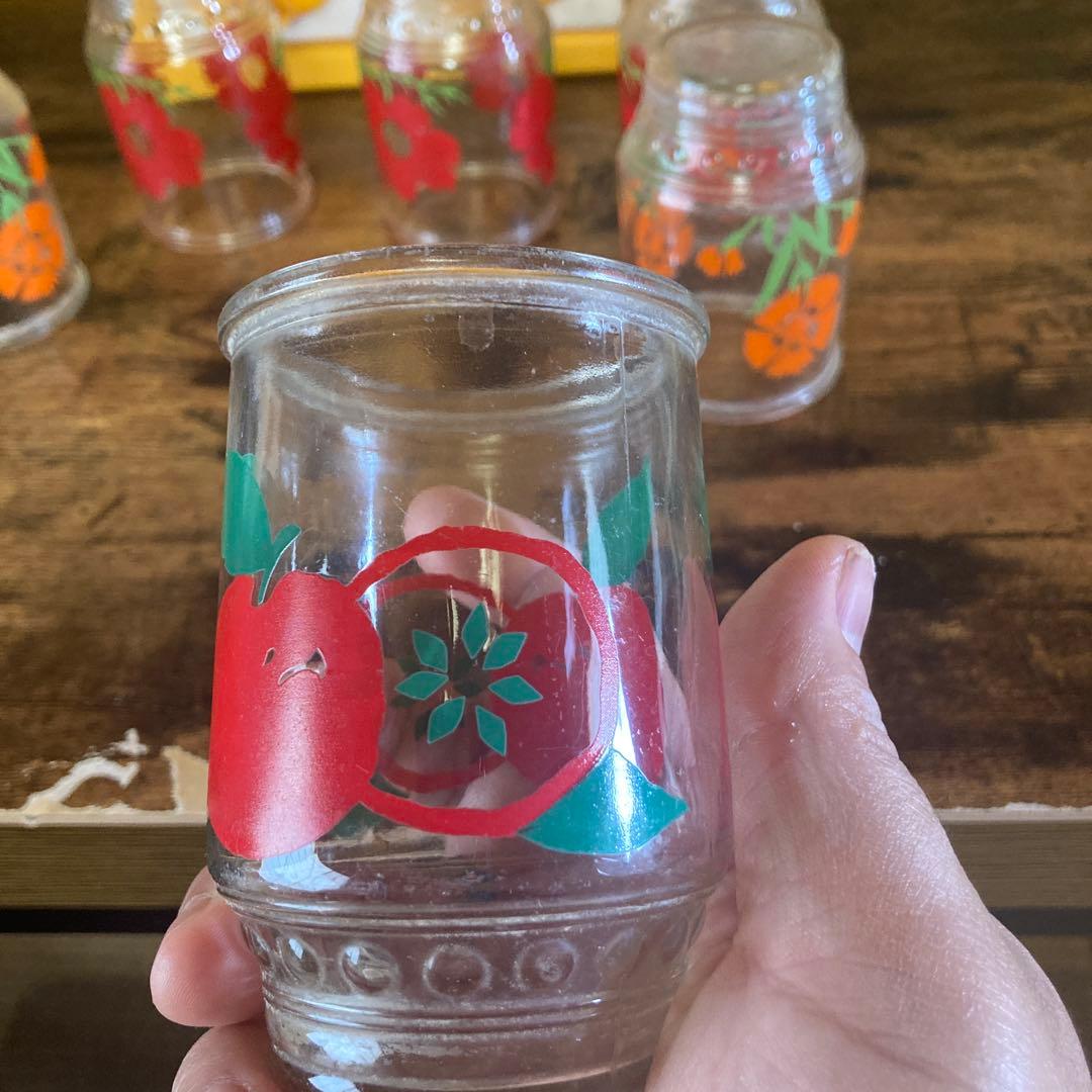 昭和レトロ　調味料ケース　調味料入れ　クッキングジョア　グラス付き