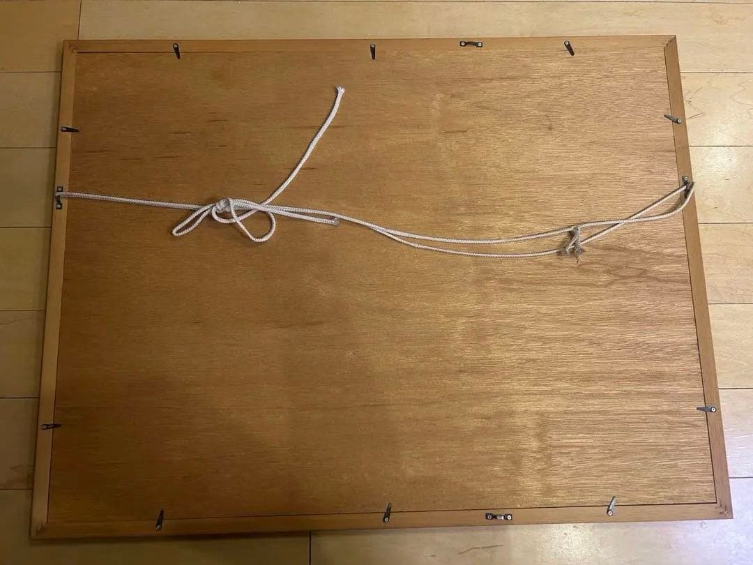 真作】本間武男 シルクスクリーン「碧い海」直筆サイン有 202/350