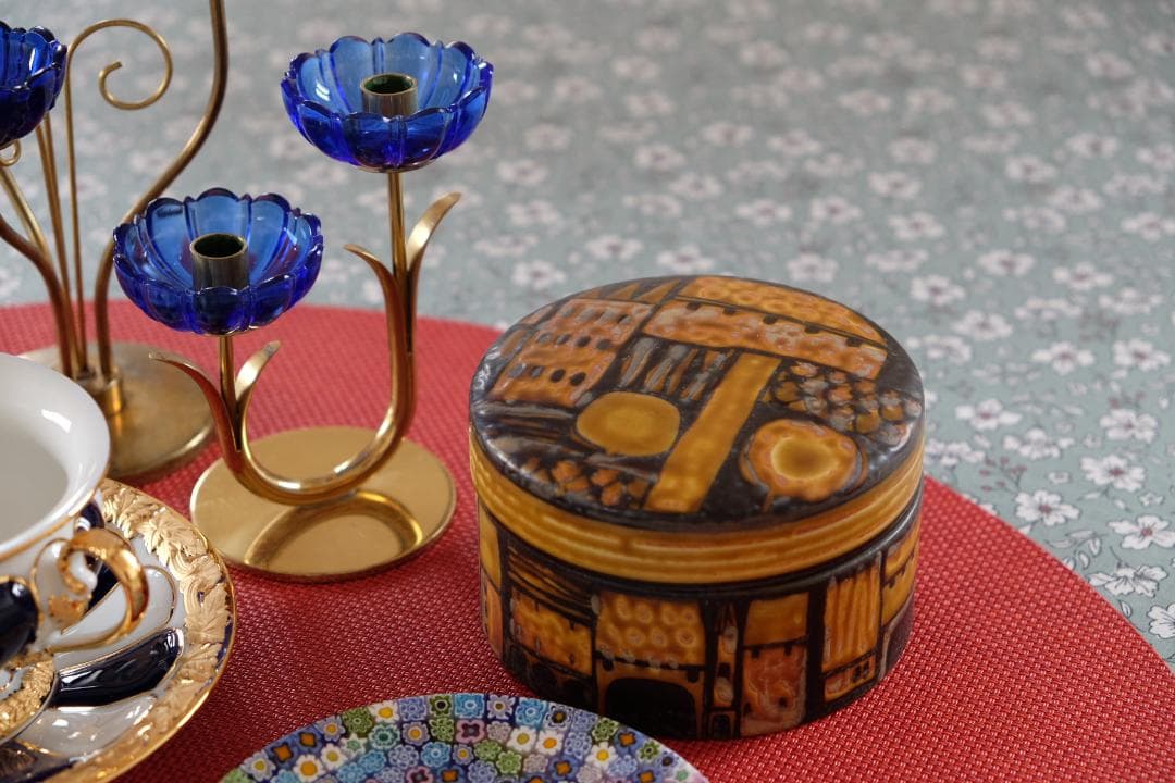 Baca バッカ /テネラ 花瓶 プレート クイストゴー　ブルーフルテッド