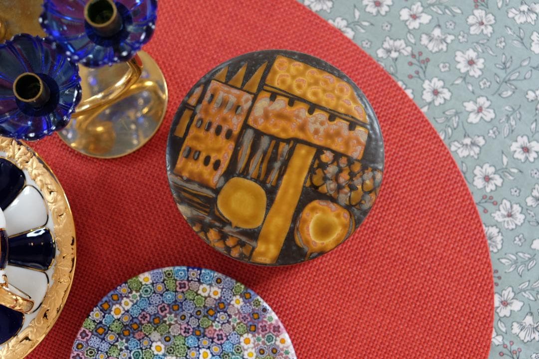 Baca バッカ /テネラ 花瓶 プレート クイストゴー　ブルーフルテッド