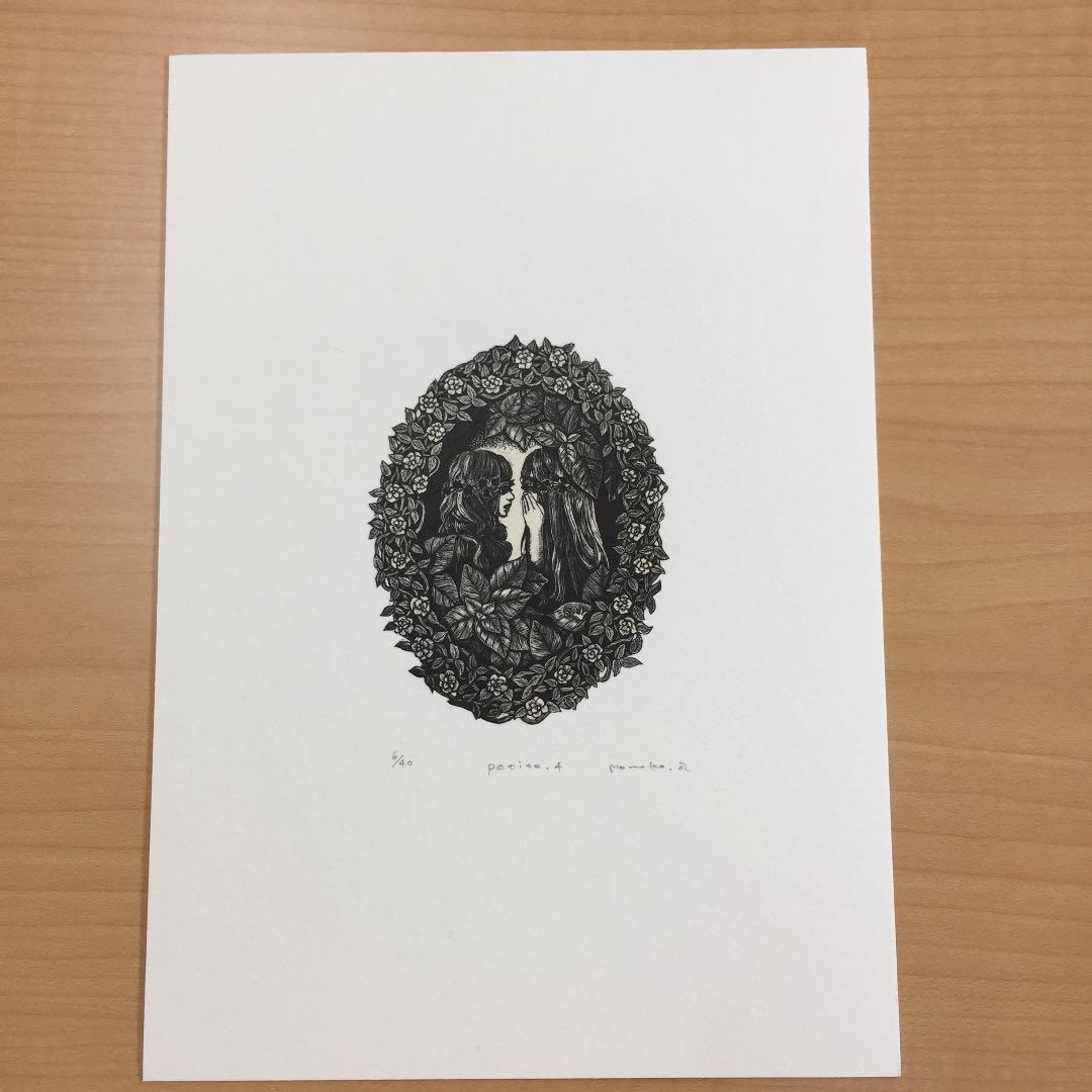 ★赤池ももこ Momoko Akaike 木口木版「Petite.4」限定40部