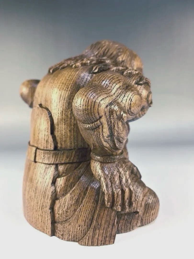 木彫 力神(力人)】金剛力士 だんじり 宮彫 社寺彫刻 魔除け 北斎 祭礼