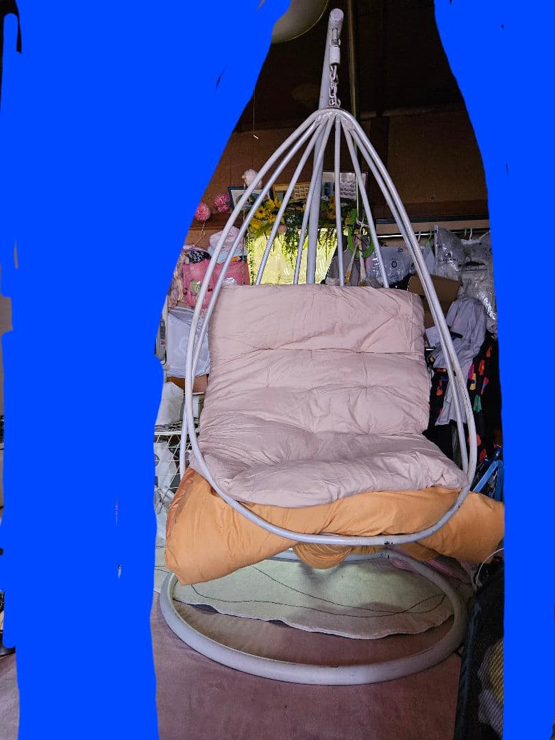 ホワイト ハンギングチェア 大きめ