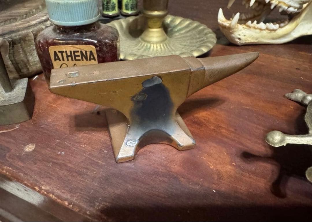 蝿の灰皿　デビルくるみ割り　アンビルペーパーウエイトセットフランスアンティーク