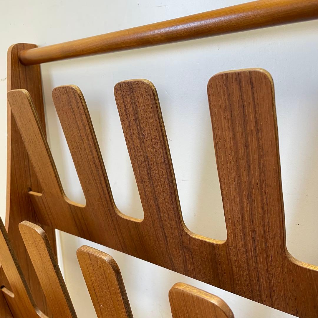 希少 ビンテージ サイトーウッド スリッパラック 6足 チーク材 北欧