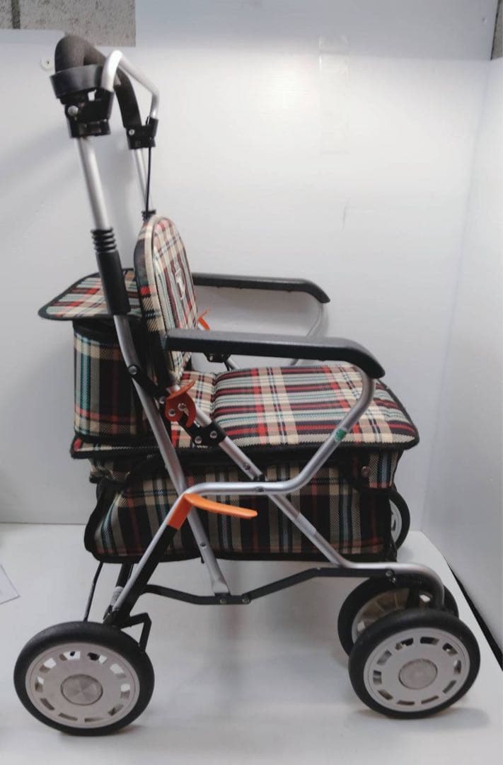 G2097 ichigo ichie 軽量アルミ製 歩行補助車 座面付き