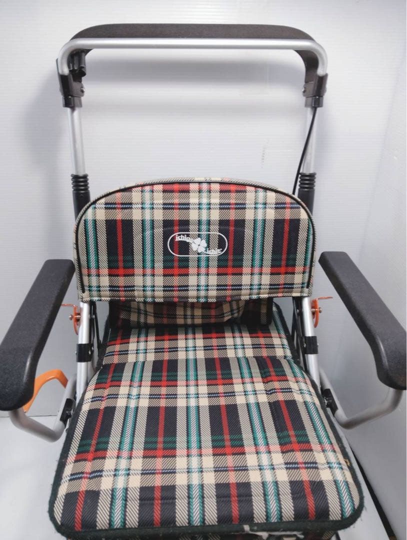 G2097 ichigo ichie 軽量アルミ製 歩行補助車 座面付き