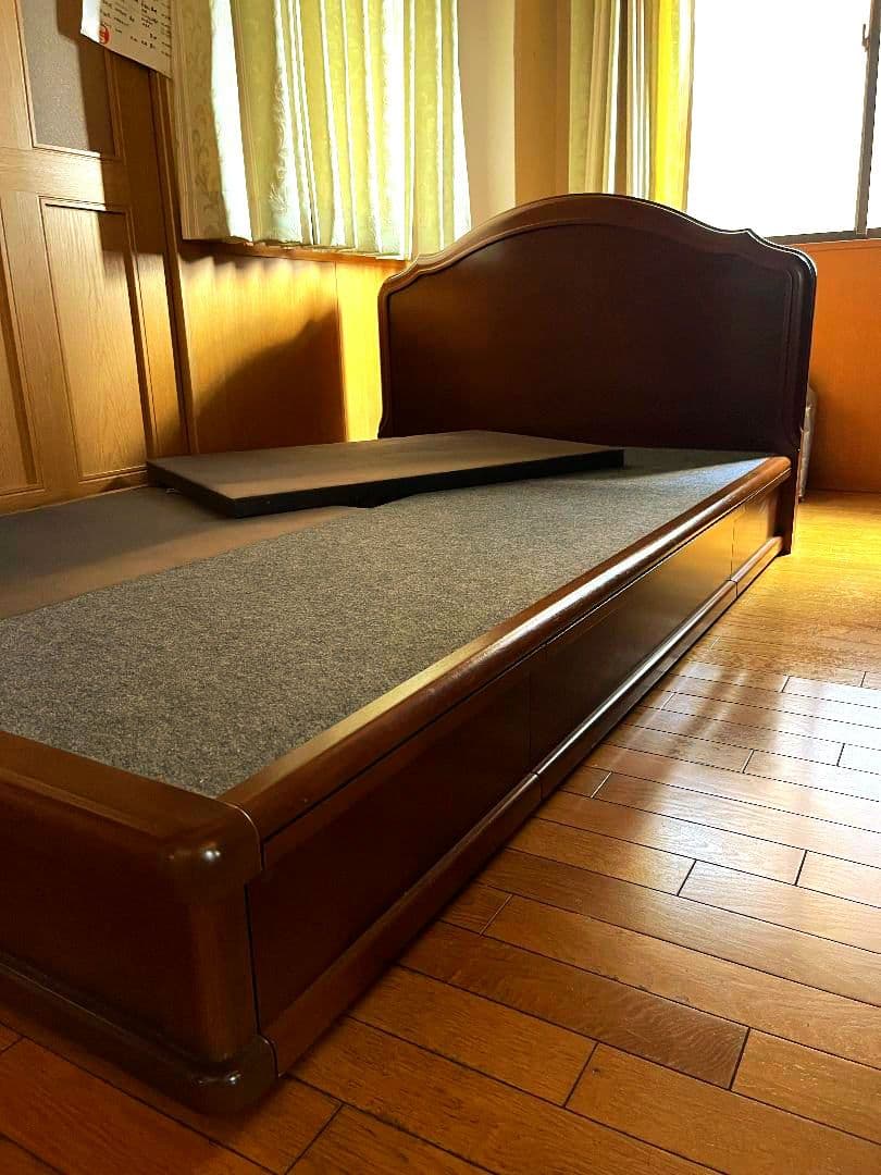 シモンズベット　セミダブル　引き出し収納