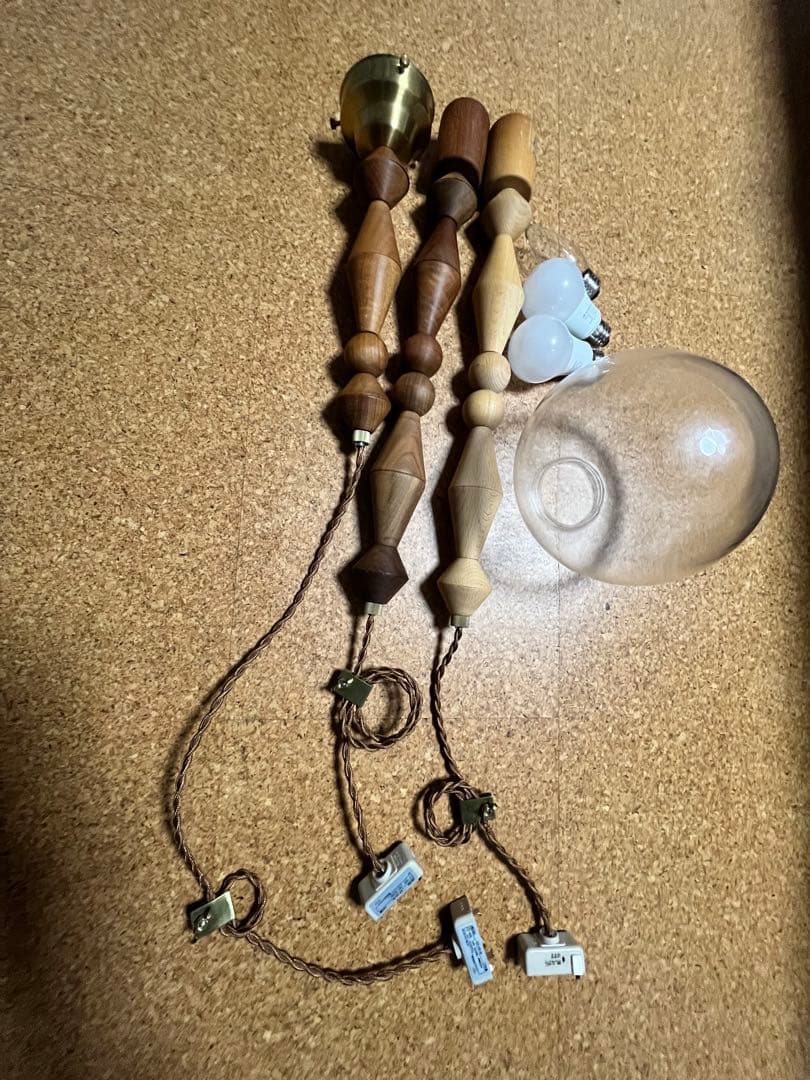 APROZ アプロス 木製ペンダントライト　3点セット おしゃれ