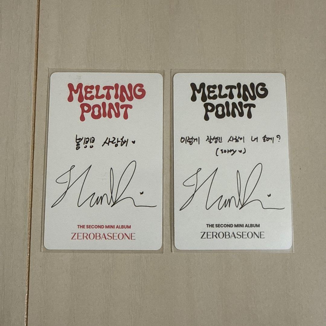 ZEROBASEONE ソンハンビン トレカ - メルカリ