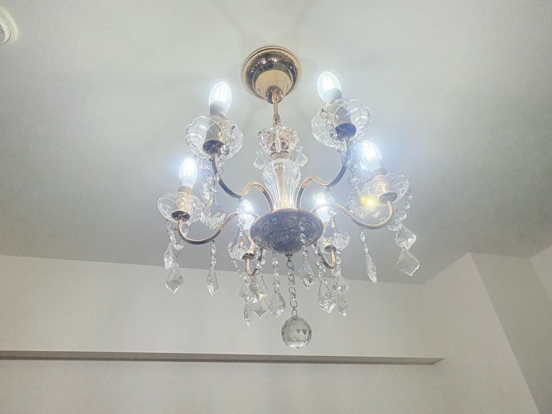 Francfranc シャンデリア ゴールド 6灯　LED