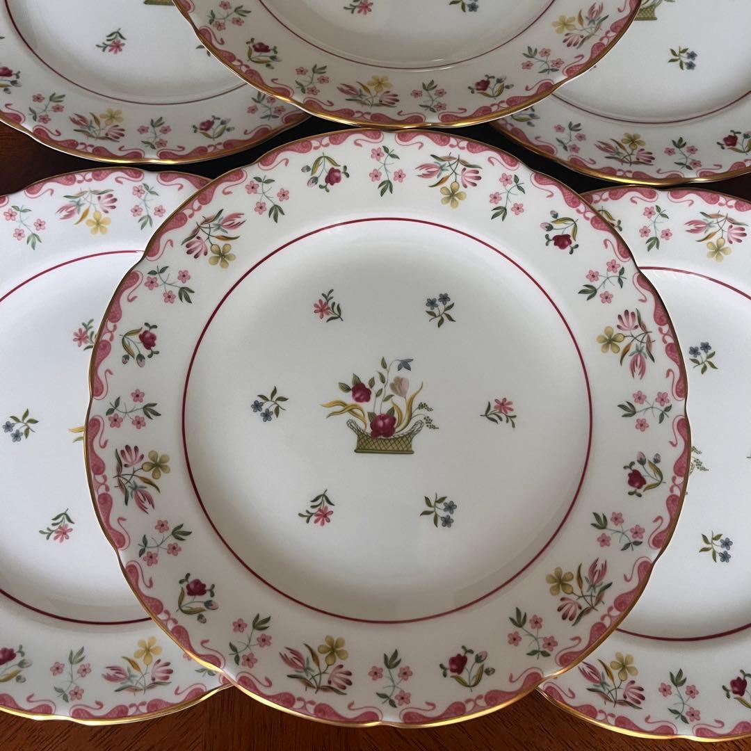 【黒壺美品】英国製　ウェッジウッド★ビアンカ★ケーキ皿　6枚