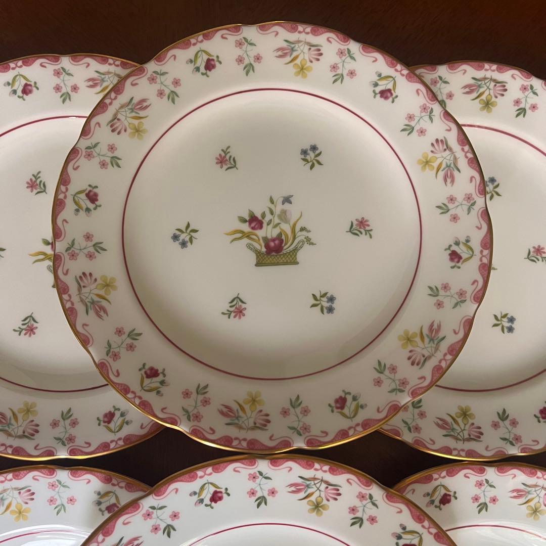 【黒壺美品】英国製　ウェッジウッド★ビアンカ★ケーキ皿　6枚