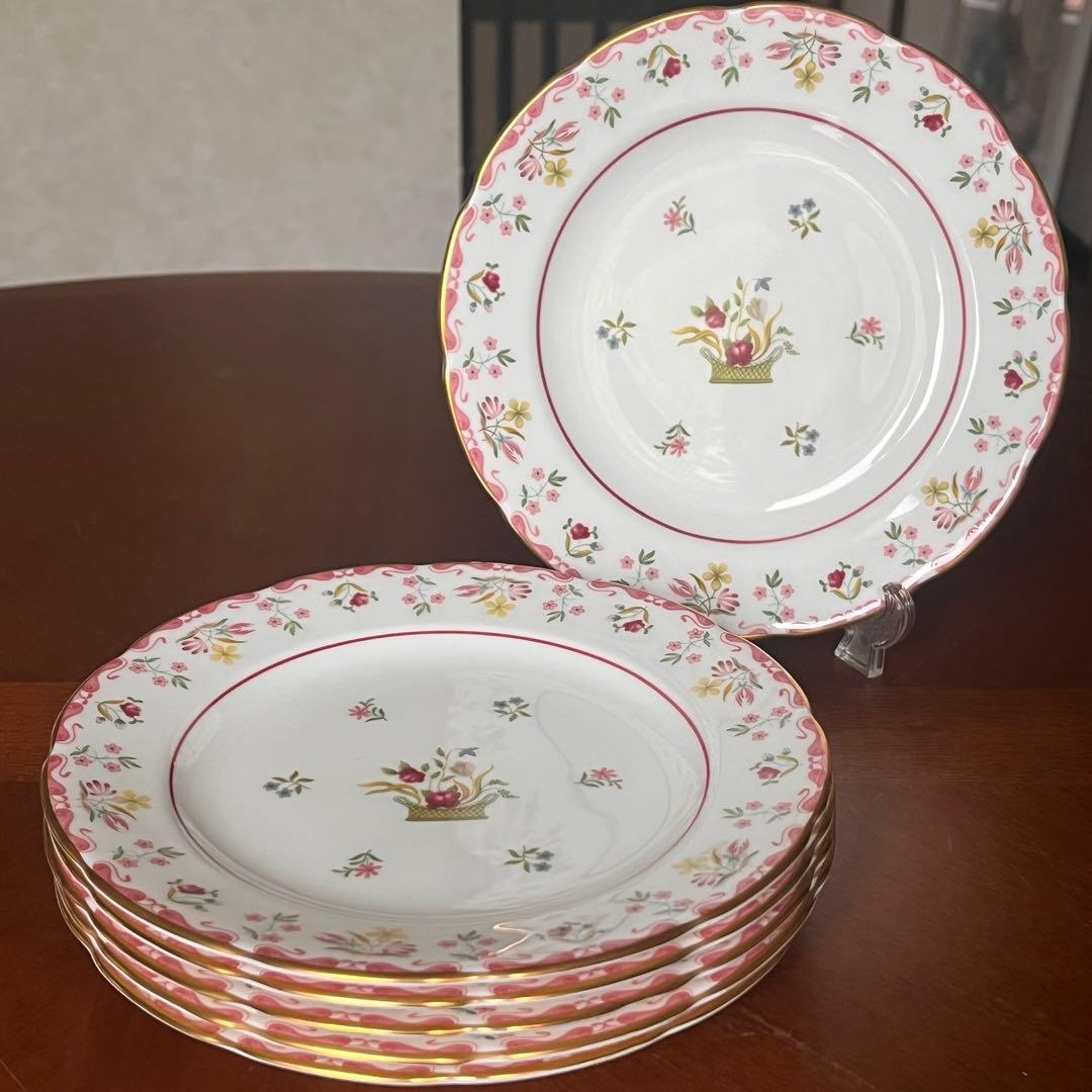 【黒壺美品】英国製　ウェッジウッド★ビアンカ★ケーキ皿　6枚