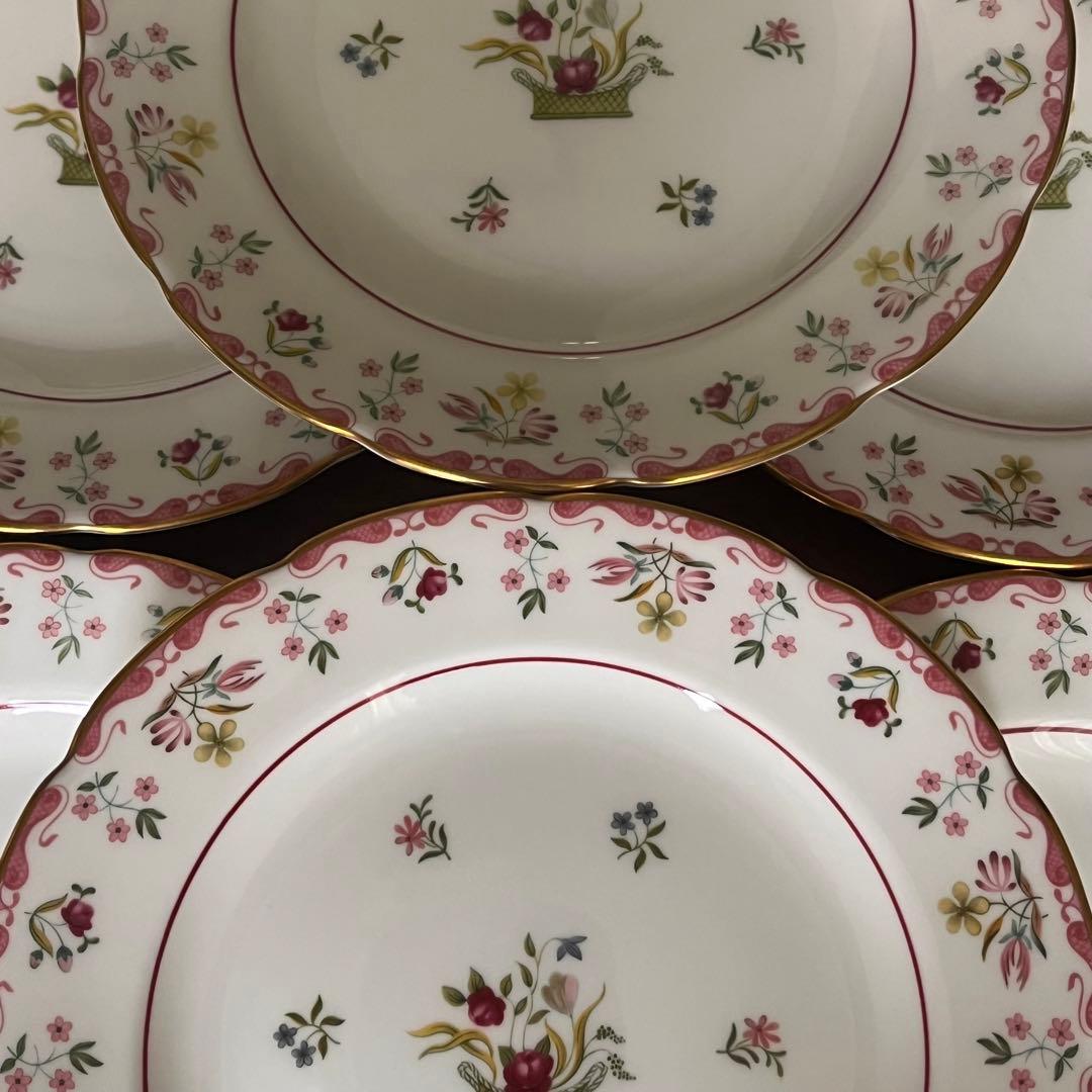 【黒壺美品】英国製　ウェッジウッド★ビアンカ★ケーキ皿　6枚