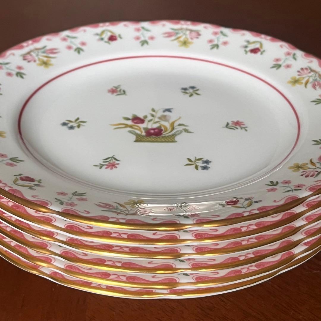 【黒壺美品】英国製　ウェッジウッド★ビアンカ★ケーキ皿　6枚