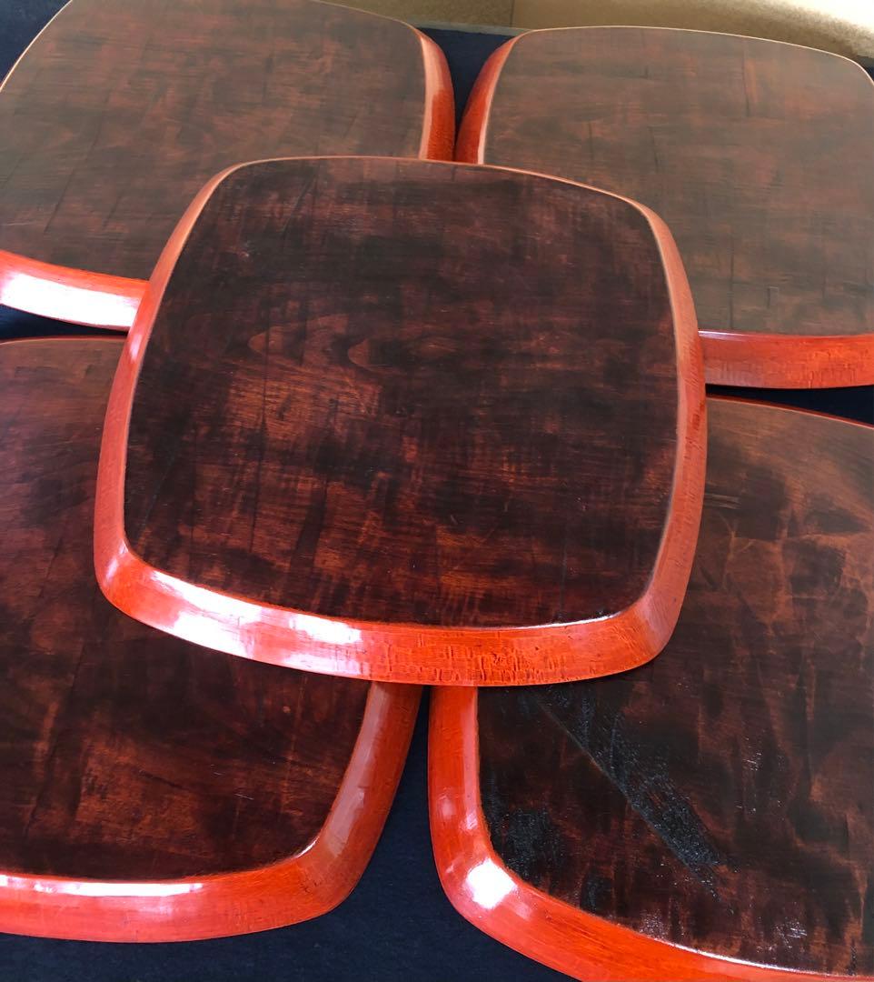 《R》刳抜 後藤塗 会席膳10客 銘々膳 四方膳 讃岐彫 260202く3