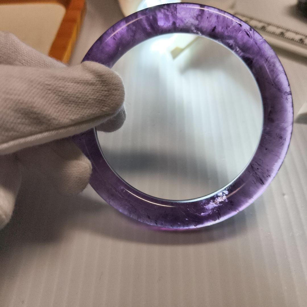 ウルグアイ産アメジスト バングル　5.5センチ