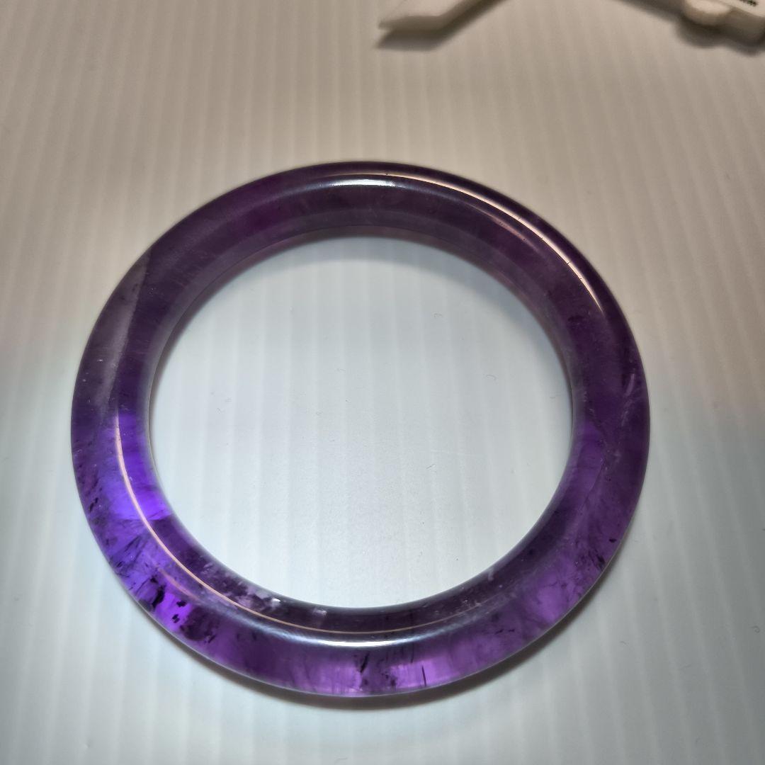 ウルグアイ産アメジスト バングル　5.5センチ