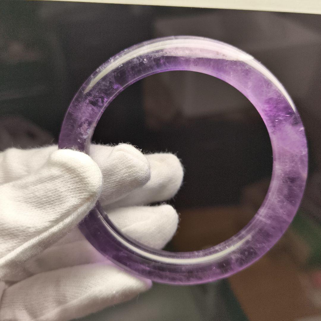 ウルグアイ産アメジスト バングル　5.5センチ