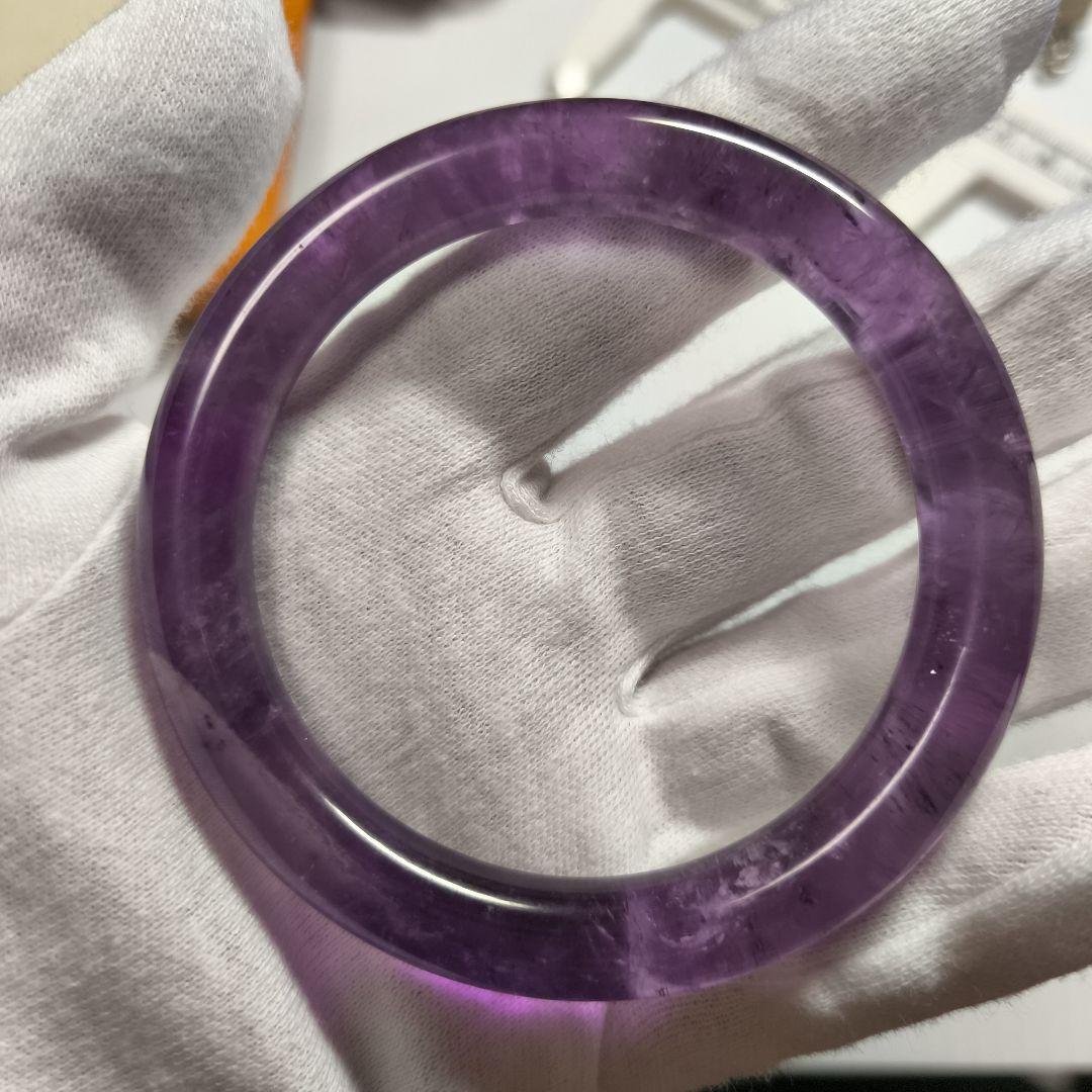 ウルグアイ産アメジスト バングル　5.5センチ