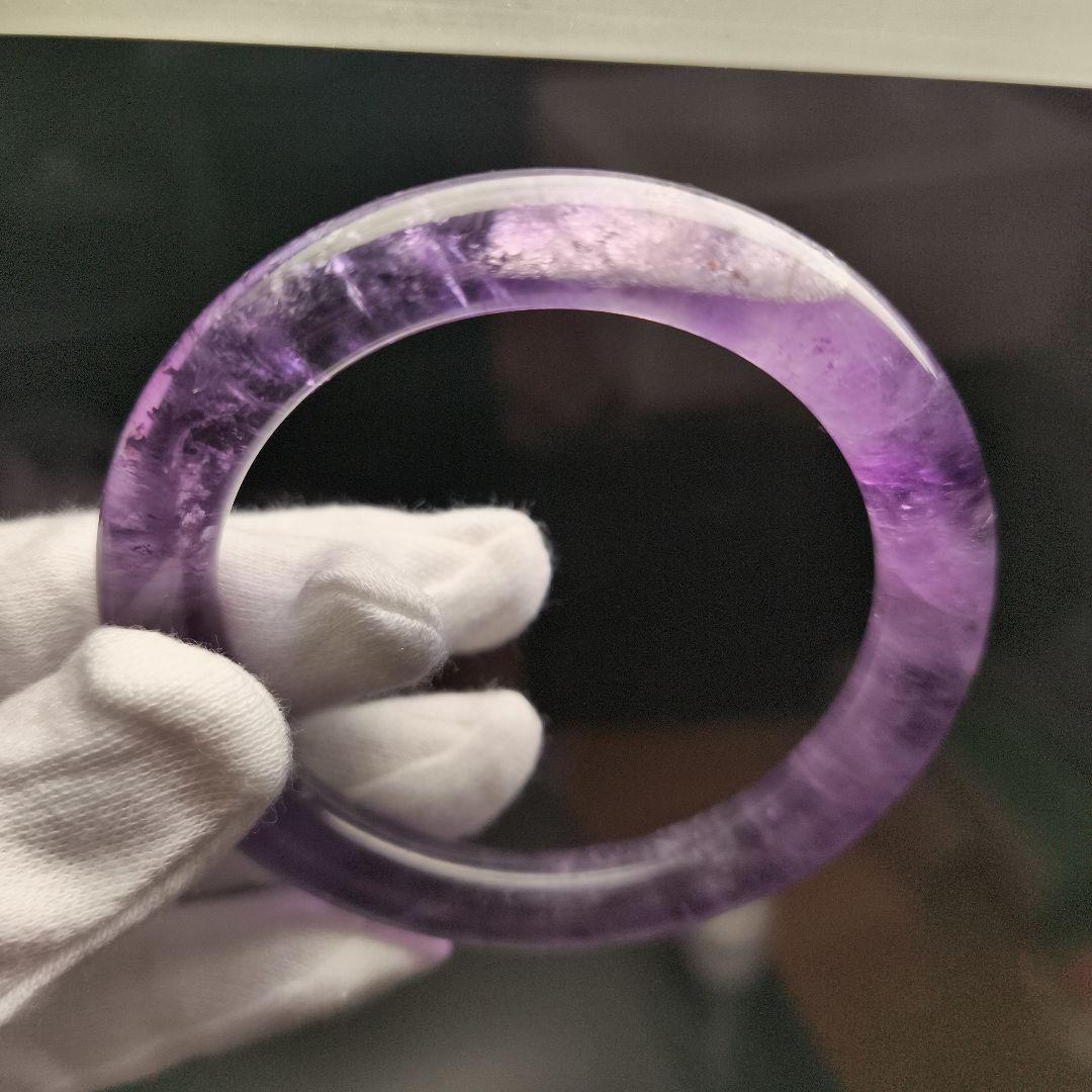 ウルグアイ産アメジスト バングル　5.5センチ