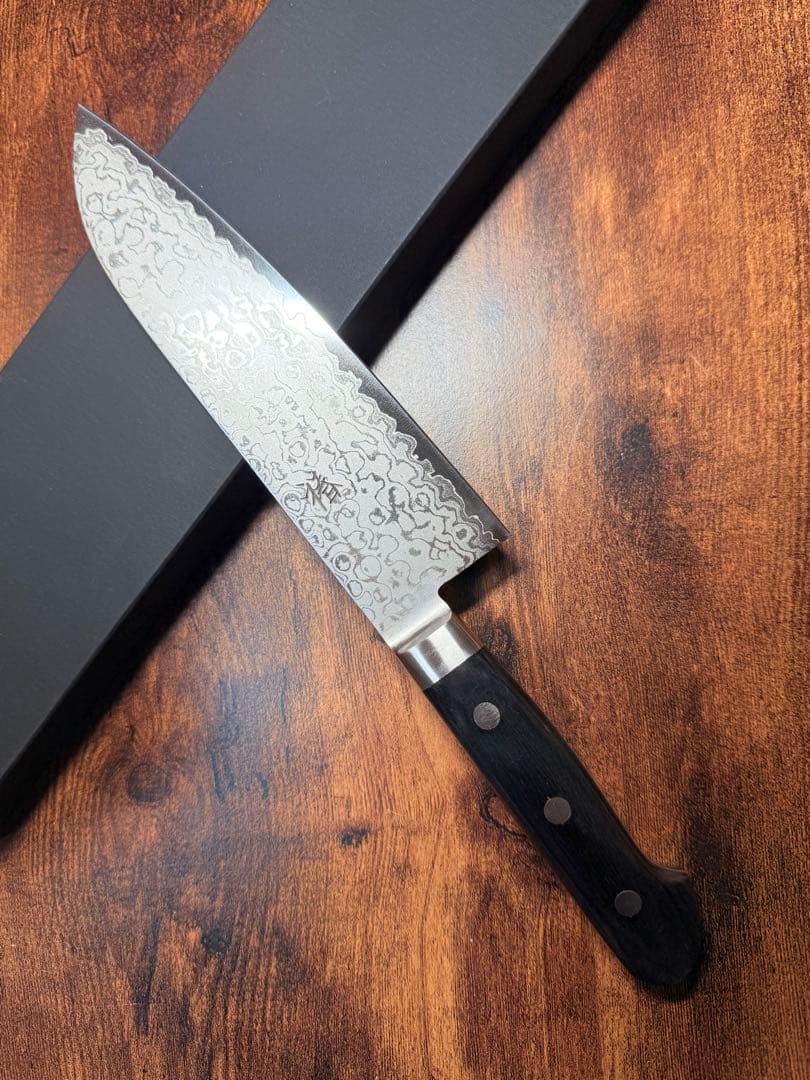 VG10 ダマスカス　三徳　包丁　16.5cm