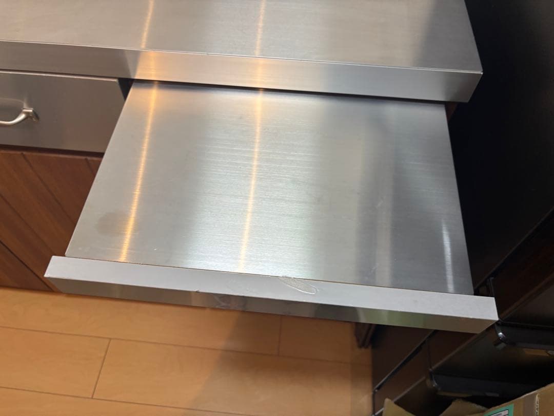 (期間限定値下げ)unico キッチンカウンター ウニコ　食器棚 ステンレス