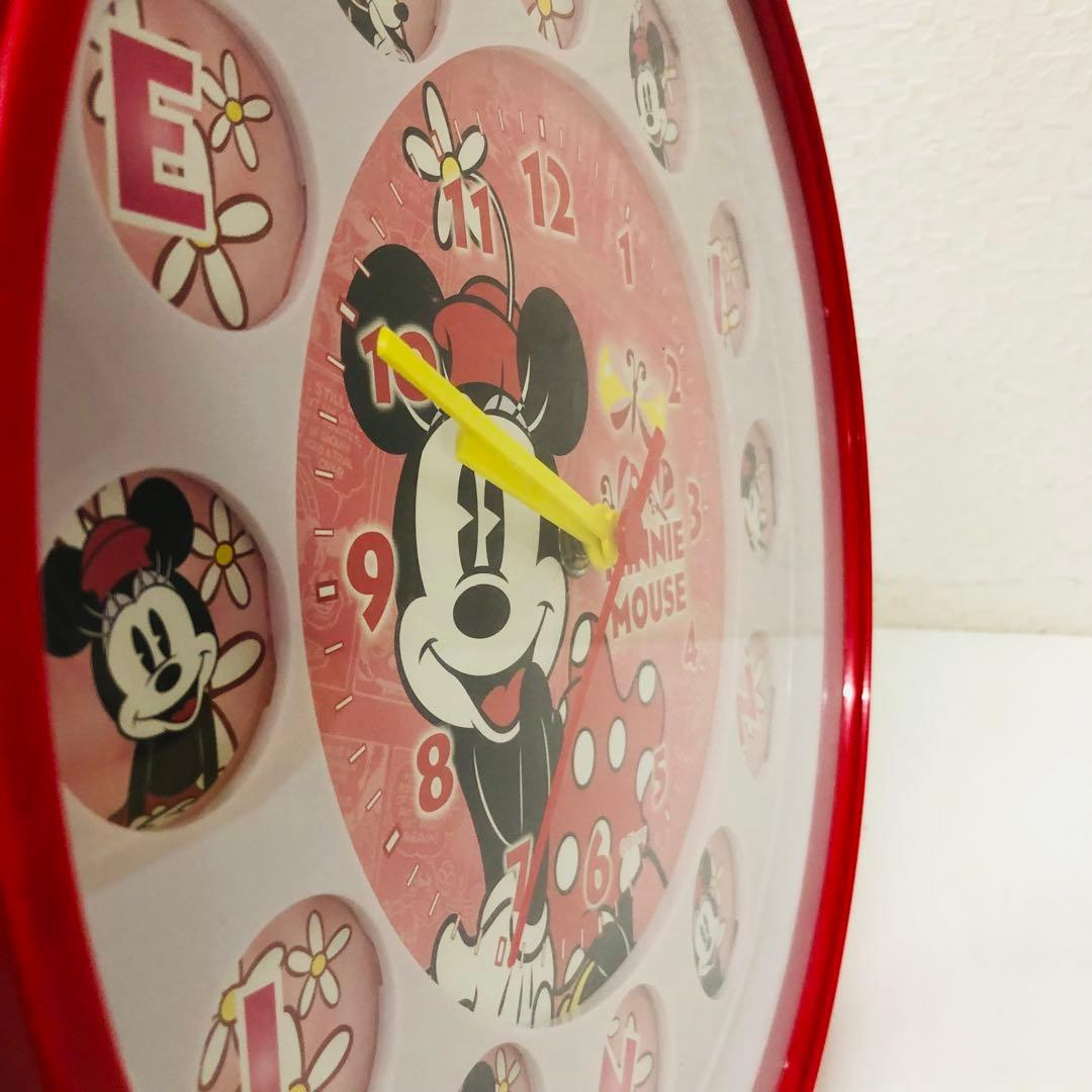 mm1111 ★希少　美品★ディズニー　ウォールクロック　ミニーマウス