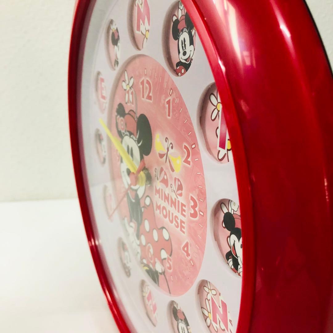 mm1111 ★希少　美品★ディズニー　ウォールクロック　ミニーマウス