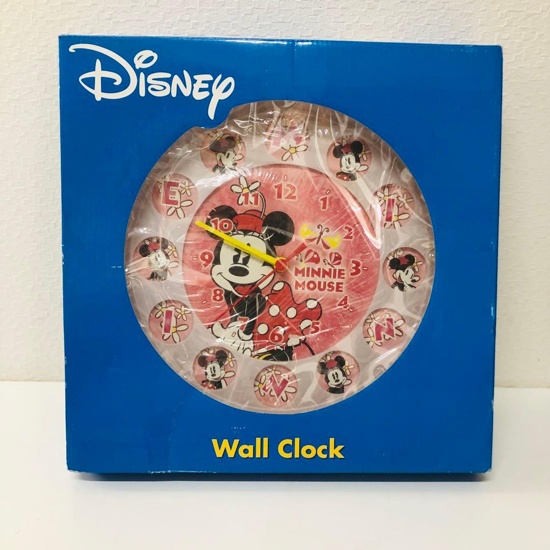 mm1111 ★希少　美品★ディズニー　ウォールクロック　ミニーマウス
