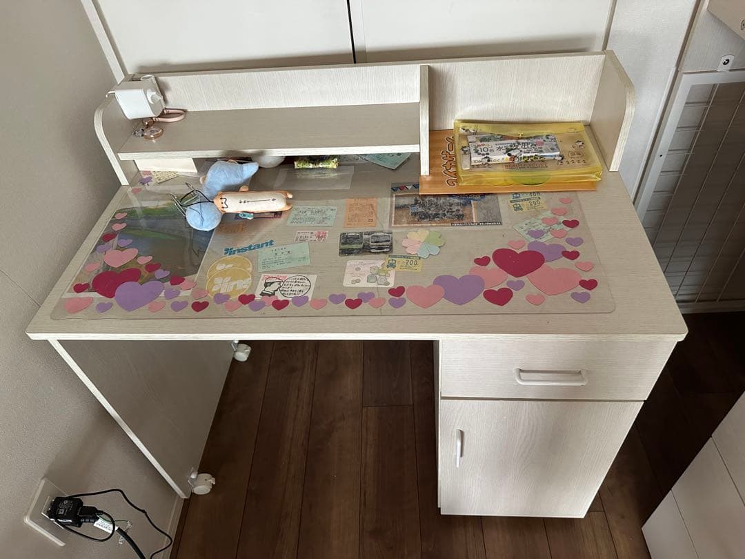 [ジャムおじさん専用] ニトリ　システムベッド　デスク・棚付き　ホワイト