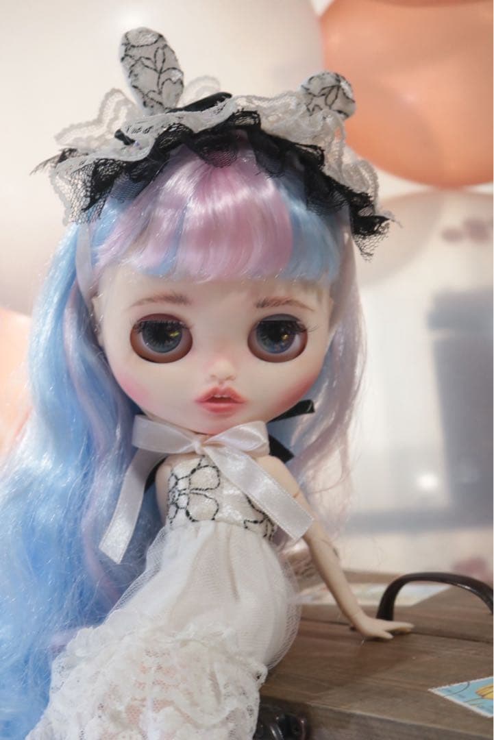 ゆめかわ　ユニコーン　カスタムドール　アイシー　ブライスサイズ